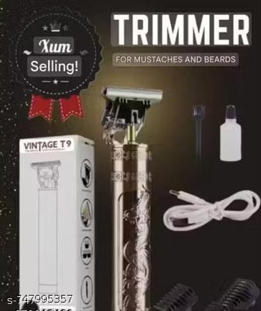 Image of T9 Professional Rechargeable Cordless Electric Blade Beard Trimmer Trimmer 120 min Runtime 4 Length Settings