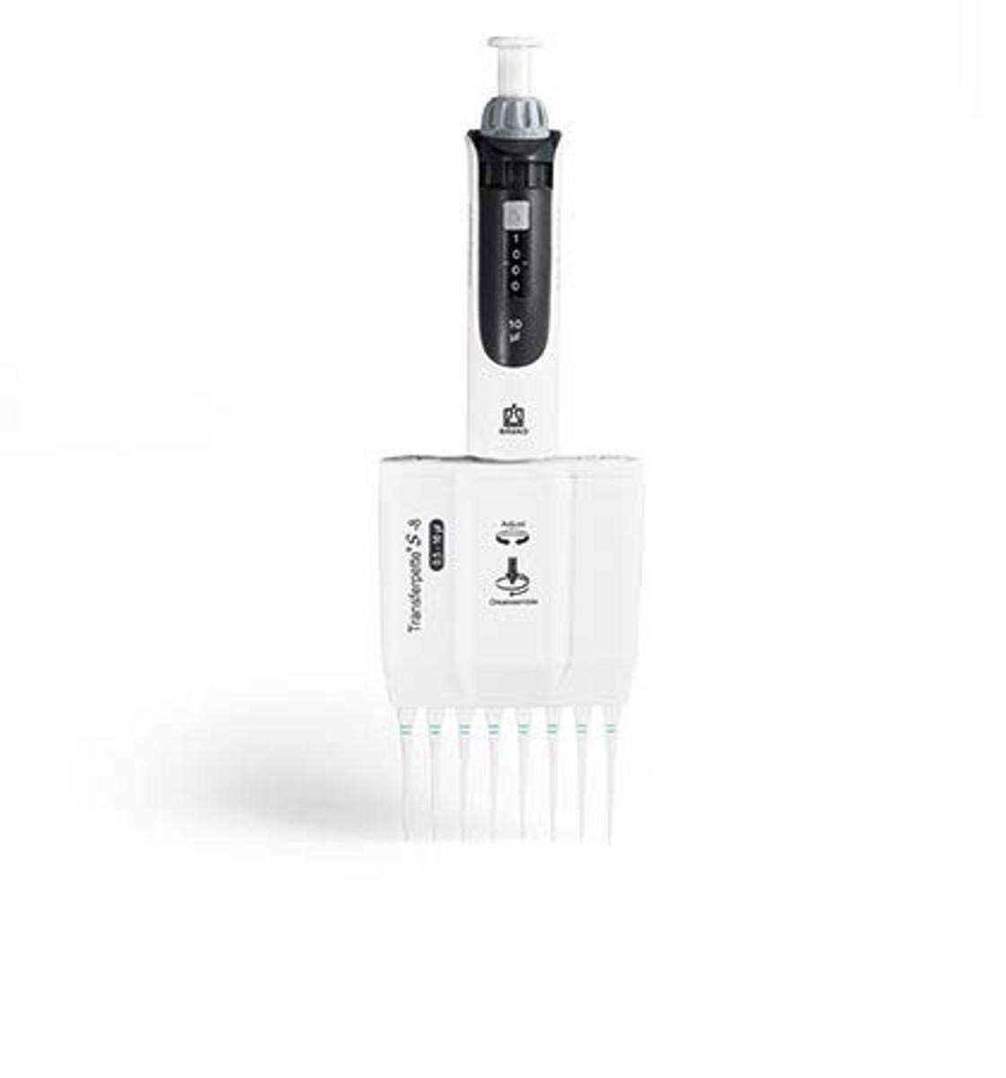 BrandTech 705900 Transferpette S-8, Adjustable Volume, M8-10, 0.5-10 µl Each