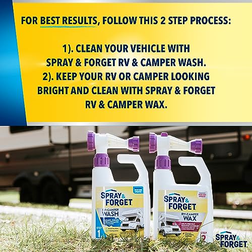 Spray & Forget RV & Camper Cleaner with Hose End Adapter - 1 Quart