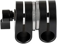 Vista 3 de CAMVATE Adaptador de doble varilla ajustable de 0.591 in con roseta - 2008