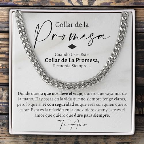 Love You This Much Collar de la Promesa - Regalo Sentimental para Novio, Cumpleaos y San Valentn4