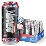 REDCON1 Energy High Performance Drink, Freedom Frost - Zero Sugar Energy Drink with Alpha GPC Nootropic - 200mg Natural Caffeine from Green Coffee Beans - Vitamin B6, B12 & B5 to Boost Mood (12 ct)