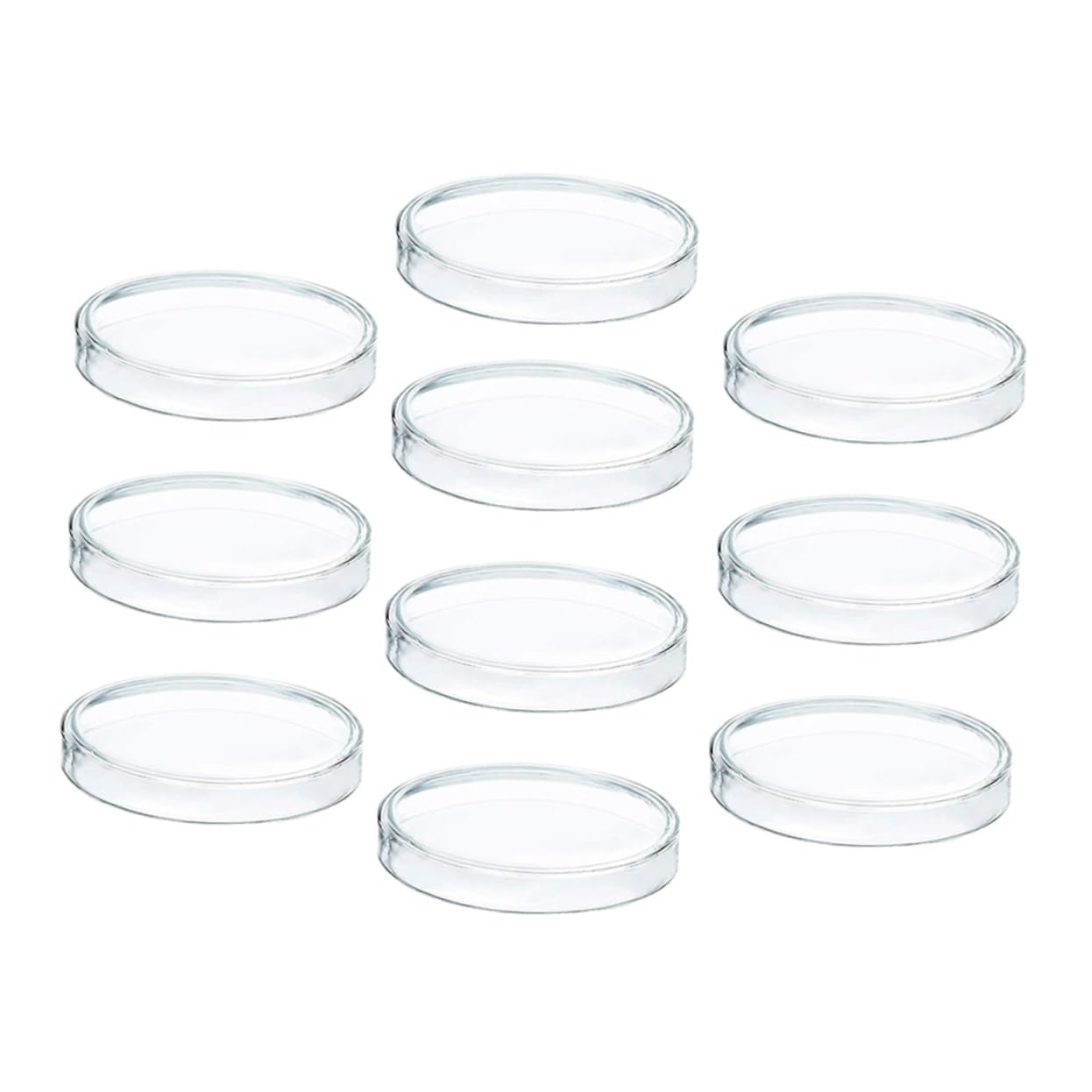 CHILDWEET 10pcs Petri Dish Culture Dish Agar Plates Petri Tray Laboratory Petri Plates Culture Lids Agar Dishes Petri Holder with Lid Mushroom Plates Petri Plates with Lid Plastic