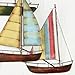 Deco 79 Metal Sail Boat Home Wall Decor Wall Sculpture with Wire Accents, Wall Art 33