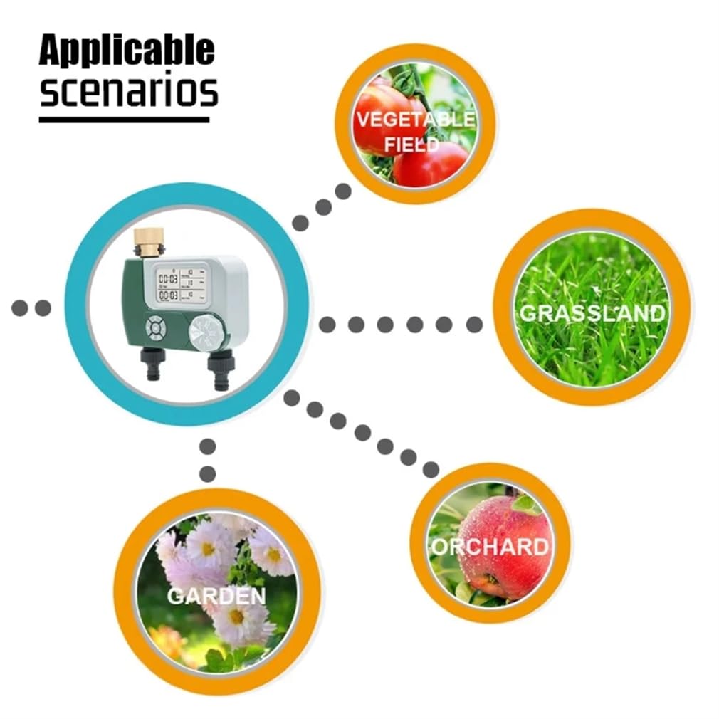 Temporizador De Água Programável para Mangueira De Jardim, Sistema De Irrigação Por Gotejamento E Rega Do Relvado, Rega Diária Específica Da Semana, Temporizador De Mangueira De Água