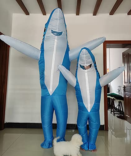 Disfraz inflable de tiburón para niños 4'3"-4'11" miniatura 7