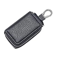 Etui Clé Voiture AFCJLTO 1 Pièce Étui à Clés De Poche Vintage, Étui En Cuir Pour Clé De Voiture - Porte-clé élégant Avec Pochette Pour Pièces Et Clés,Parfait Pour Hommes Et Femmes étui Clef De Voiture
