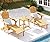 Wooden Folding Adirondack Chair with Ottoman, Pre-Assembled Backrest and Seat Board, Lounge Chair for Outdoor Patio Garden Lawn Backyard Firepit Deck Pool Beach