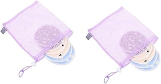 Toyvian 2 Conjuntos De Almofadas De Amamentação Almofadas De Mama De Bambu Almofadas De Amamentação Almofadas De Mama Laváveis Almofadas De Mama Reutilizar Almofada De Mama Capas De