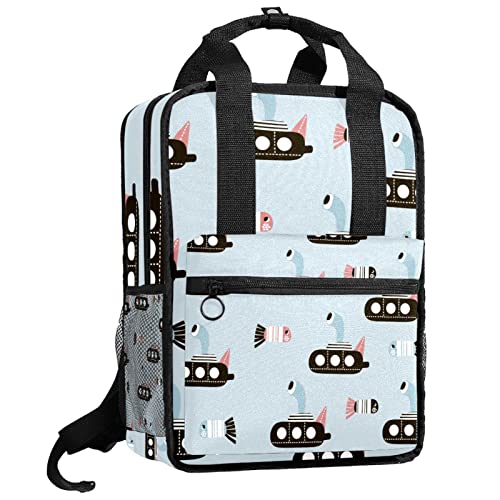 Sac à dos pour garçons soulageant les épaules grâce aux bretelles réglables motif sirène rose