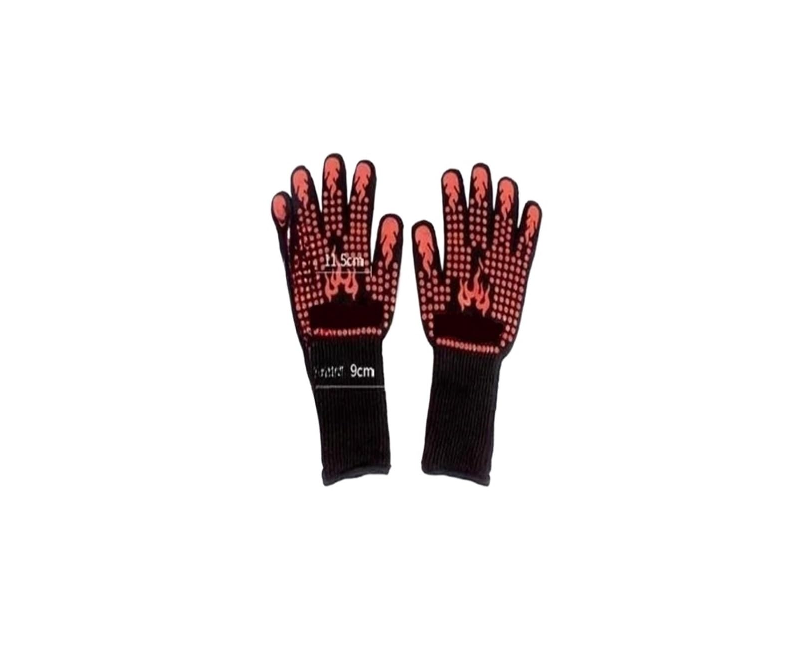 Guanti da forno 500°C, manopole antiscivolo in silicone