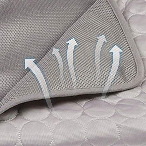 Tapis de refroidissement chien lavable en machine soie glacée