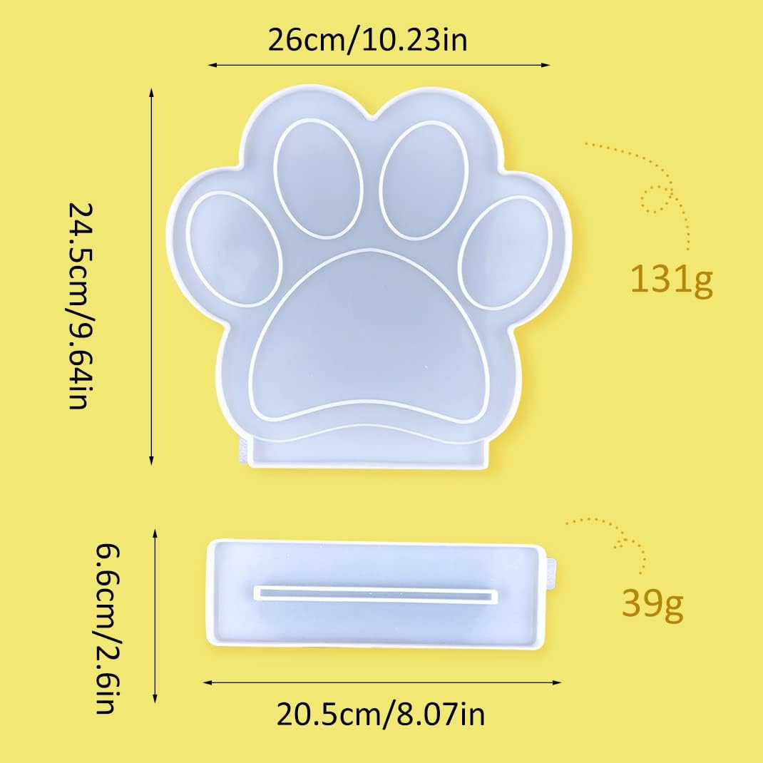 Pack Outil A Main,Porte-clé En Silicone En Forme De Patte De Chat