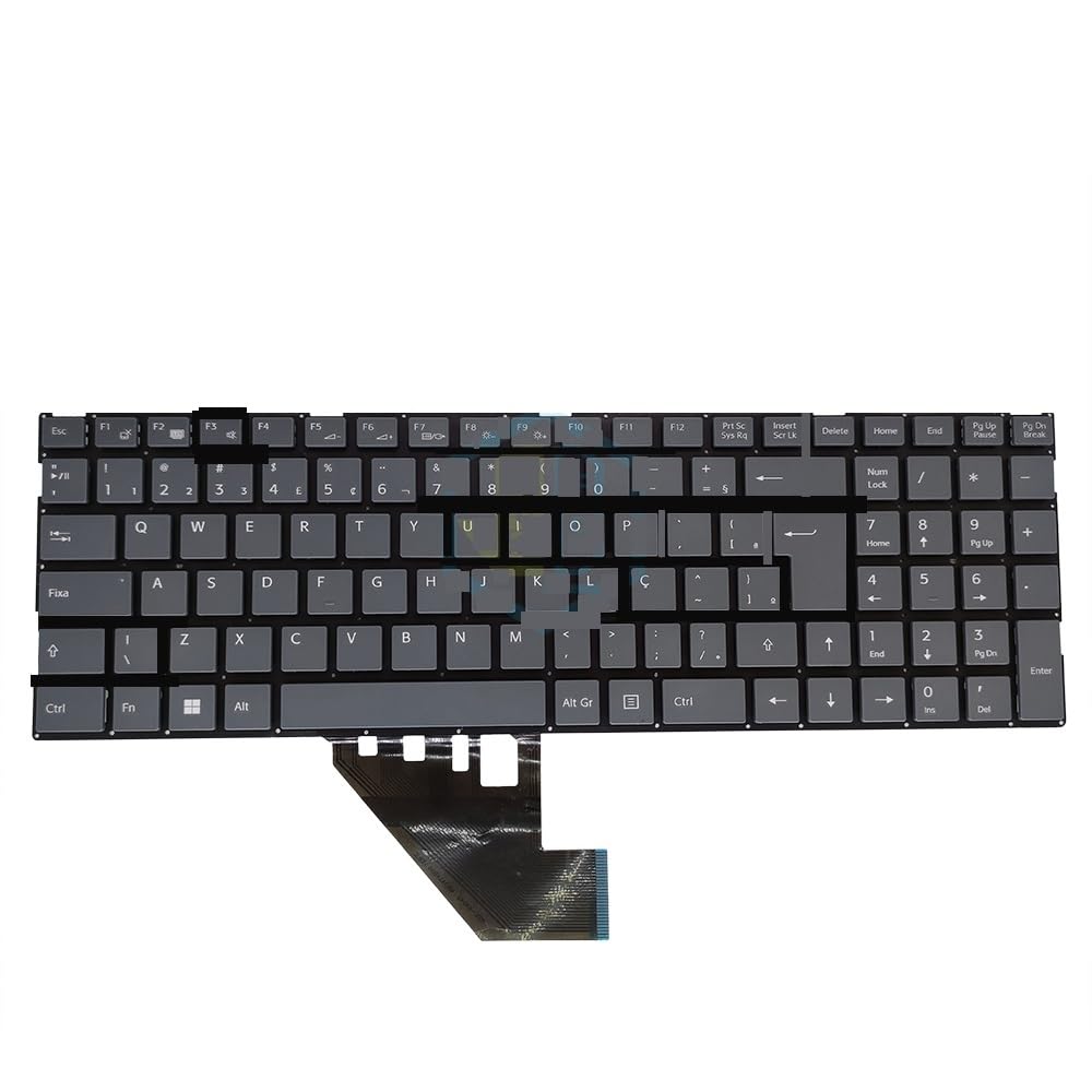 Clavier brésilien Sony Vaio FE15 sans rétroéclairage gris clair K3675 robuste