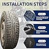 Opvixi Screw in Tire Plugs, 70 Pcs Tire Repair Screws, Tire Repair Rubber Nail Kit, Tire Screw Plug Repair Kit, Self Screw in Tire Repair Plugs for Car, Motorcycle, Truck, Tractor Tire Puncture Repair #4