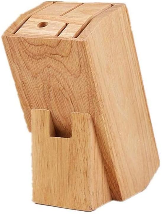 Knife Block Storage Stand Kitchen,Only Selling Cutter Holder,Solid Wood Insert Bamboo Wooden,Convenient Safe