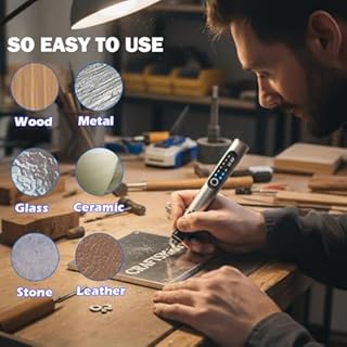 USB Rechargable Engraving Machines Pen with 35bits,Mini Electric Engraver Etching Machines Cordless Rotary Tools Engraved Jewelry Stone Metal Plastic Wood Resin Model