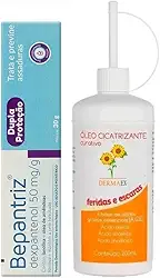 Kit Óleo de Girassol Dermaex 200ml + Pomada Bepantriz 30g Cimed