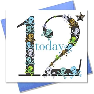 Claire Giles Ages Age 12 Boy Birthday Card, AGE12B