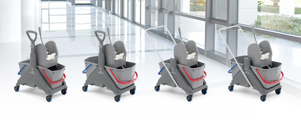 Carrello lavapavimenti Filmop OneFred 2 secchi lt.25 strizzatore professionale ideale pulizie grandi ambienti.