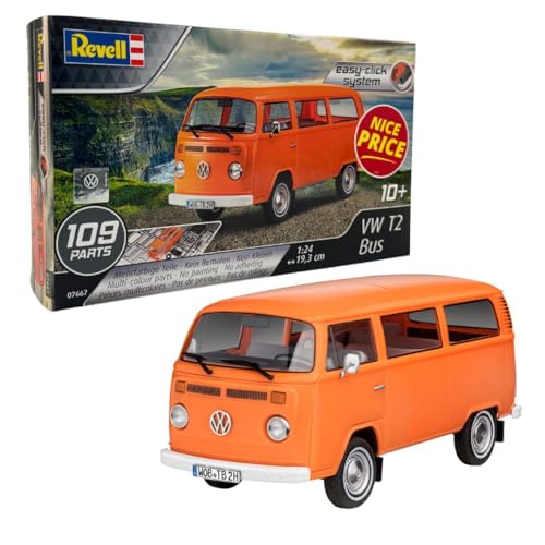 Revell RV07667 7667 Volkswagen 07667 VW T2 Bus Automodell Bausatz 1:24