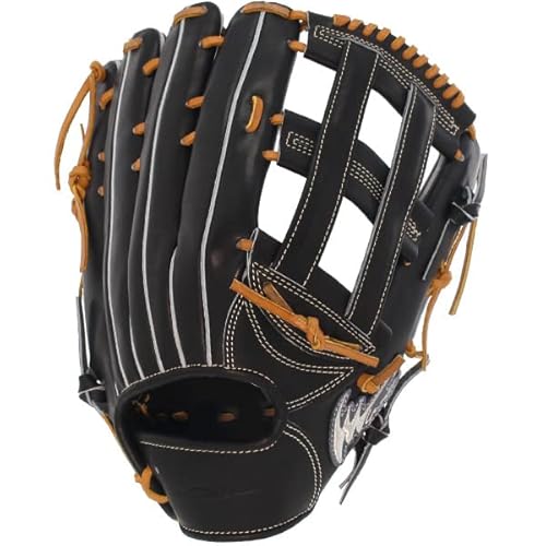 野球 アイピーセレクト 硬式グローブ グラブ レギュラーモデル 小型 外野 外野手用 高校野球対応 約31.5cm Ip025-Ec ブラック×タン 左投用(RH)