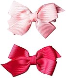 No Slippy Hair Clippy Baby-Girls Newborn Ava Two Pack