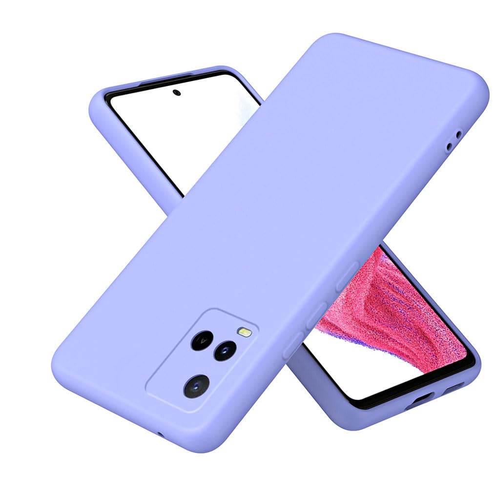 PanXCase Cover per Vivo Y21 / Vivo Y21S / Vivo Y33S - Custodia Silicone Sottile Morbida Leggera, Protezione Fotocamera Antiurto Antiscivolo Antigraffio Case (Viola