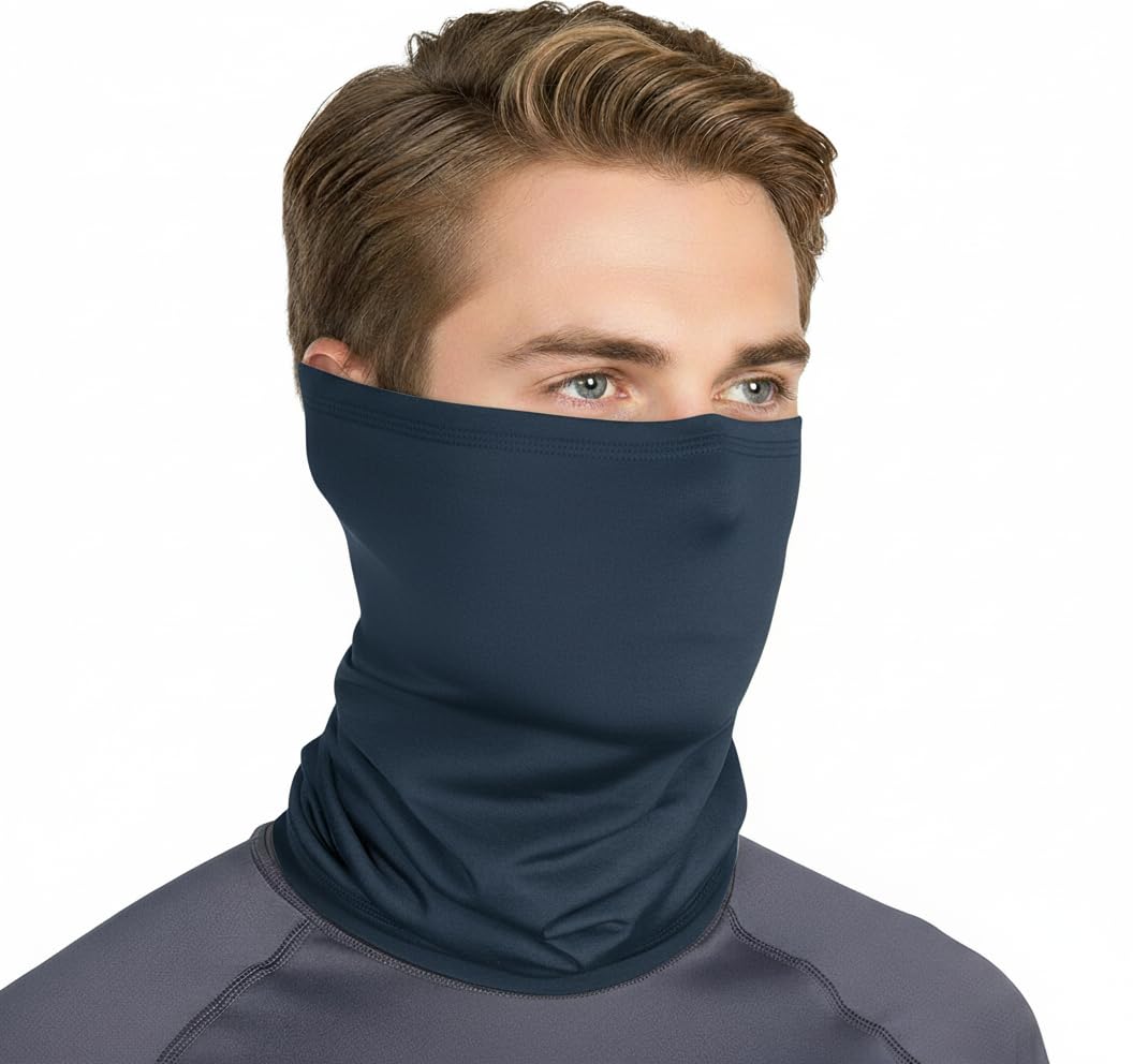 UPF 50+ Neck Gaiter – UV Sun Protection Face Mask, Balaclava, Headband & Scarf – Cooling, Breathable Fabric