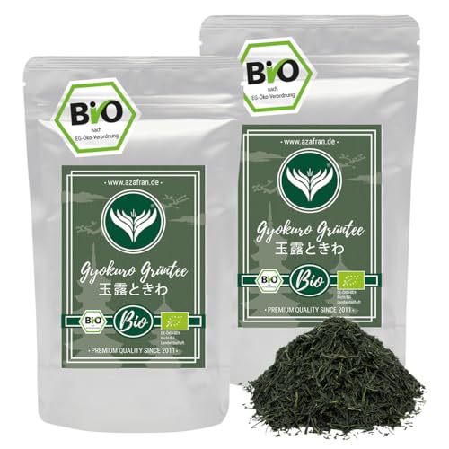 Azafran BIO Gyokuro Tee - Japanischer Premium Grüntee - Original aus Japan 500g