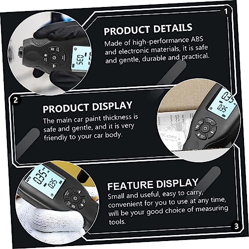 Medidor digital de espesor de recubrimiento para pintura automotriz, 1 unidad, alta sensibilidad miniatura 3