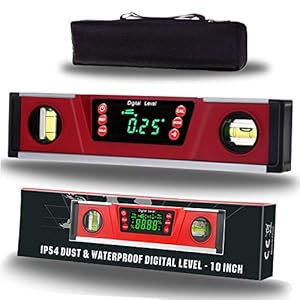 2Pm Tools Digitale Torpedo-Wasserwaage Winkelmesser 25,4 cm