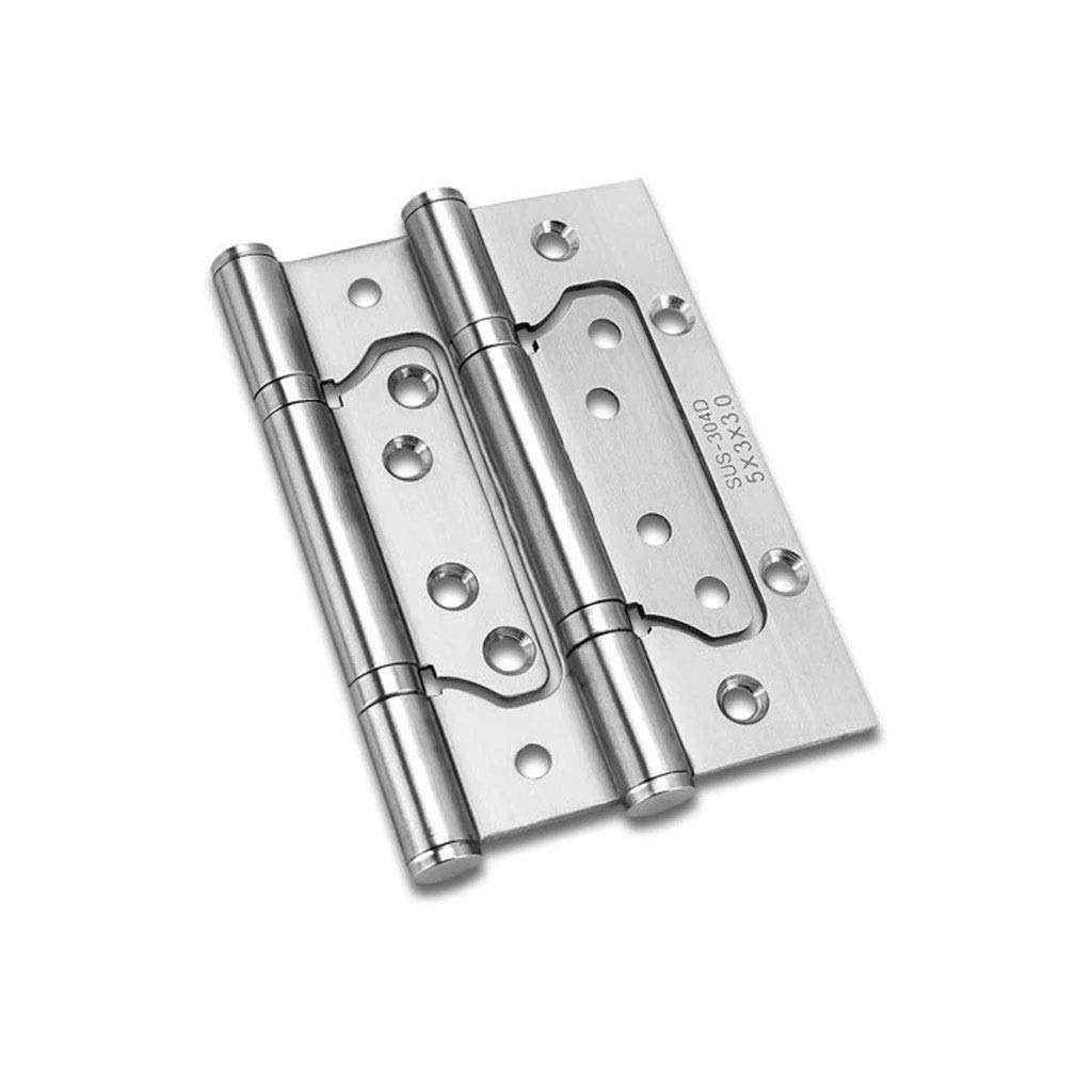Hinges, 4" Free Slotted Door Hinge Thickened Silent 304 Stainless Steel
