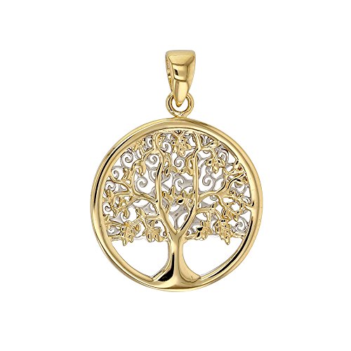 Pendentif arbre de vie en Or 375/1000e d'une élégance intemporelle et aux finitions soignées