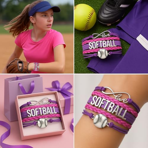 Infinity Charm Bracelet - Adjustable Softball Jewelry for Players, Teams and Coaches Gifts2