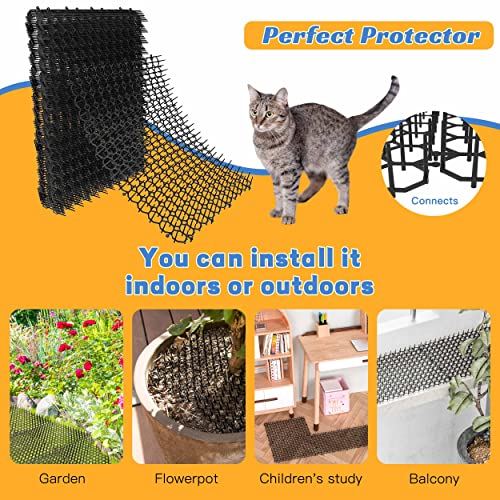 Oceanpax 10 Pack 16 X 13 Inch Square Cat Scat Mats For Cats With Spikes, Prickle Strips Digging Cat Deterrent Outdoor #TOP7