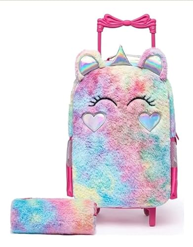 Mochila Infantil Escolar de Rodinha Spector Pelúcia Uny Unicórnio
