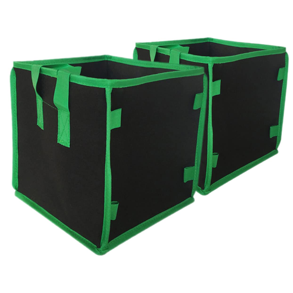 BESTonZON 2 Set Sacchetti Per Coltivazione Per Giardinaggio E Contenitori Nutrienti Per Materiale Traspirante Per Sane E Ottimale 2 Pezzi*2