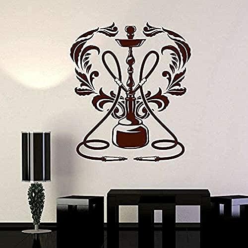 Wandaufkleber Abnehmbare PVC Kunst Wandtattoo Shisha Club Fenster Aufkleber Shisha Lounge Rauchen Aufkleber Home…