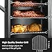 Propane Smoker with Cover, Vertical Meat Gas Smoker Grill Outdoor Heavy Duty 3 Removable Smoking Racks, Black