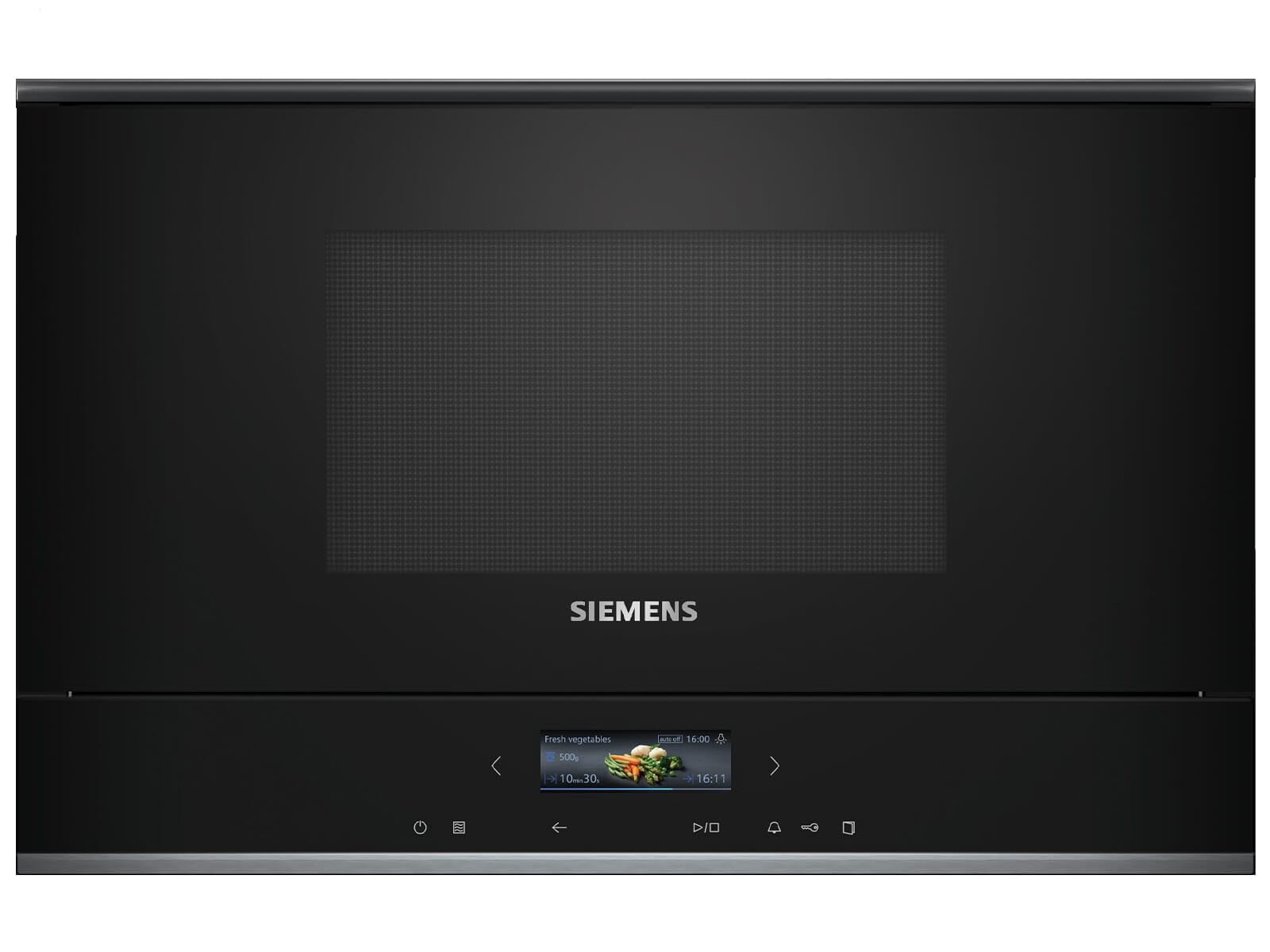 Siemens BF722R1B1 Mikrowelle Integriert Solo-Mikrowelle 21 l 900 W Schwarz (BF722R1B1)