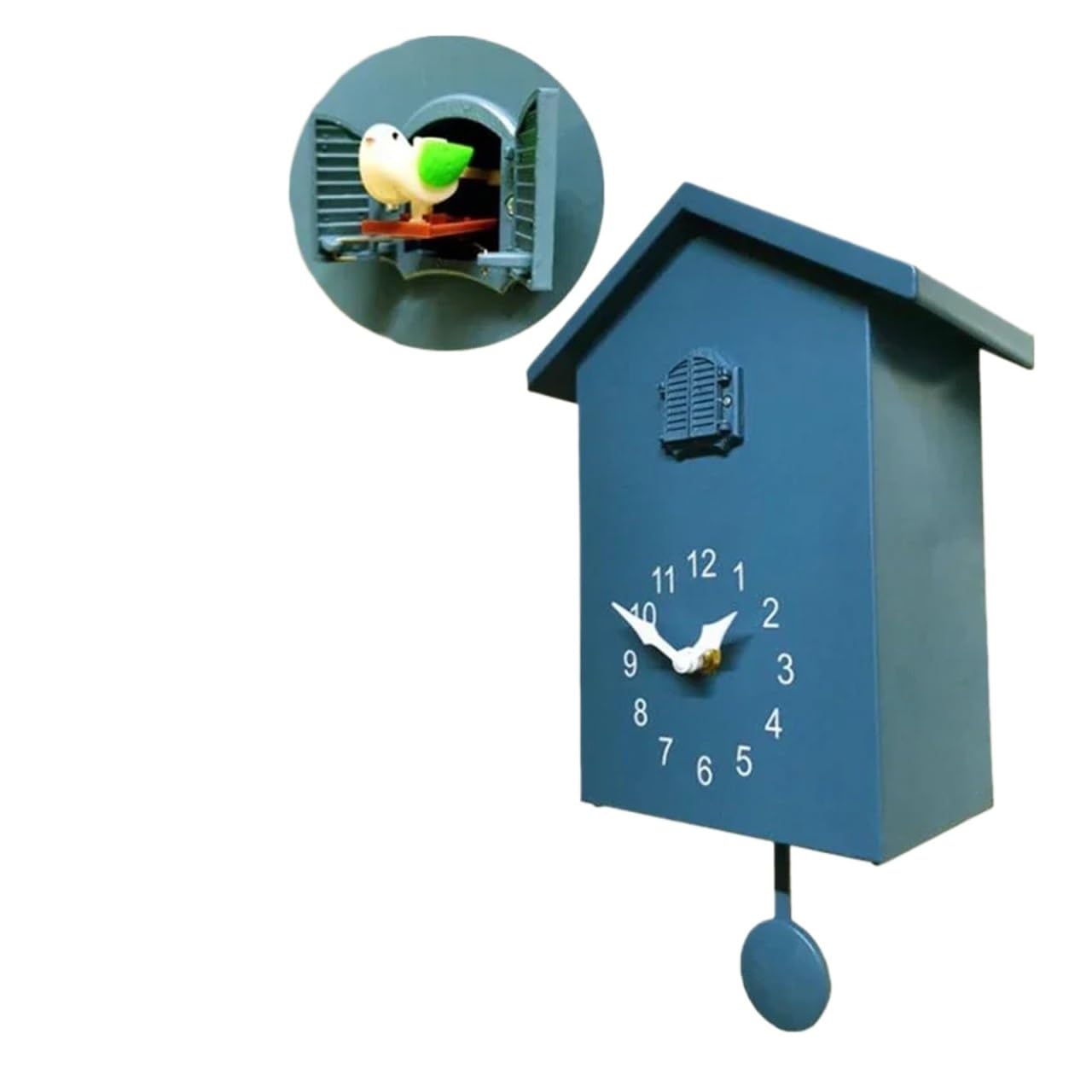 Gsclz A Creative Cuckoo Clock Silent Clocks Wall Home Decor Nordic Desk Tacle Watches Living Room Decoration Ideas For Wall Rt Home Office Decoration(A)