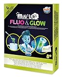 Diferentes actividades: linterna de lava fluorescente, tinta invisible, slime fosforescente