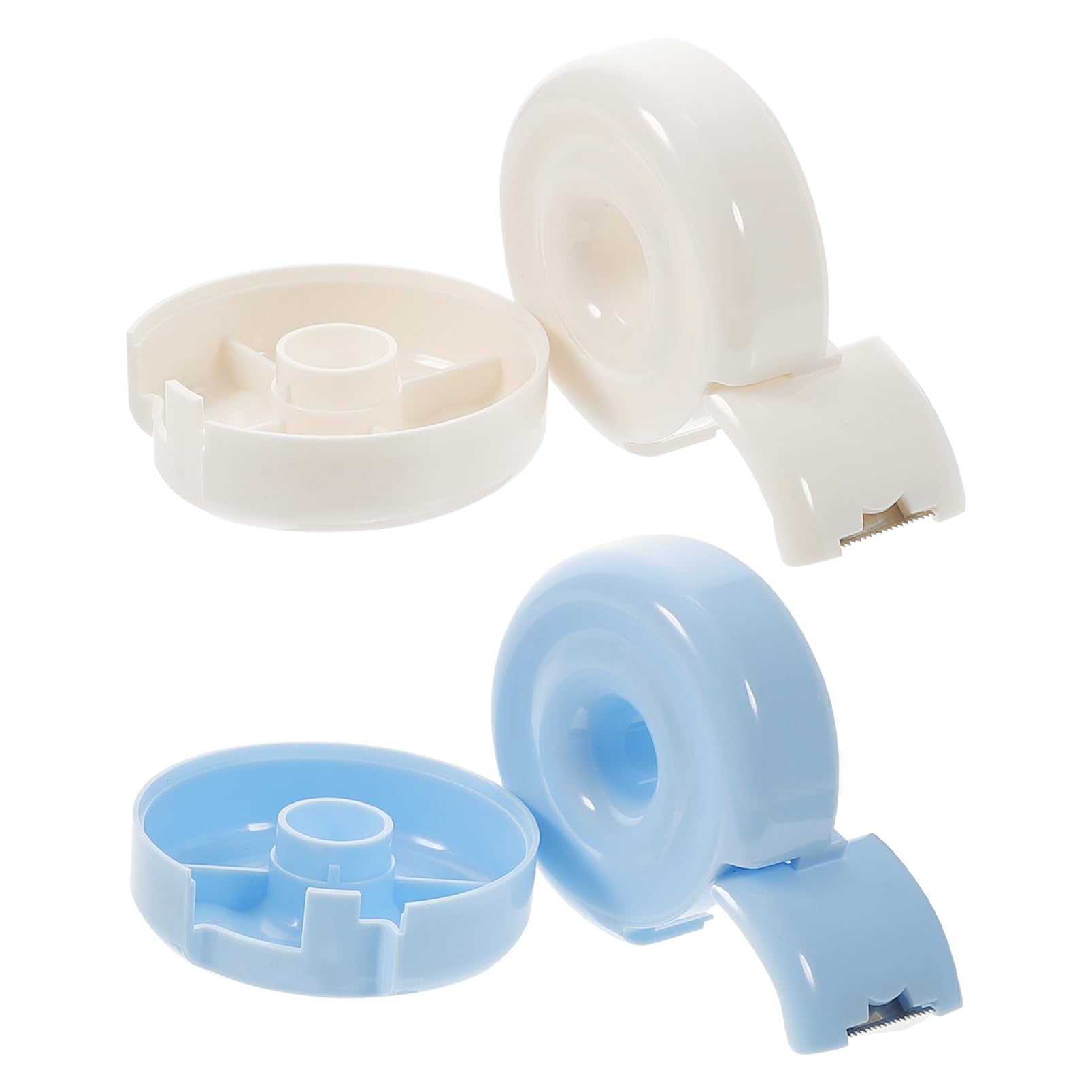NUOBESTY 4 Pz Porta Nastro Organizzatore Del Supporto Del Nastro Piccolo Distributore Di Nastro Adesivo Porta Nastro Adesivo Acciaio Inossidabile Bambino Attrezzo Conservazione