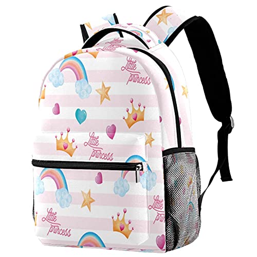 Sac à dos décontracté motif cerf grande capacité multicolore pour femme active
