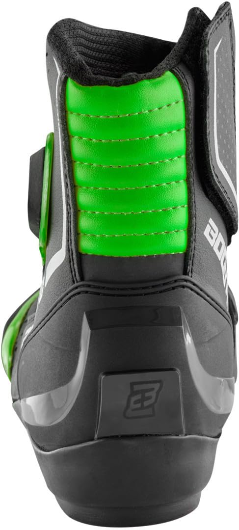 Bogotto Cartagena bottes de moto perforées, schwarz/grün, 42 | Respirant