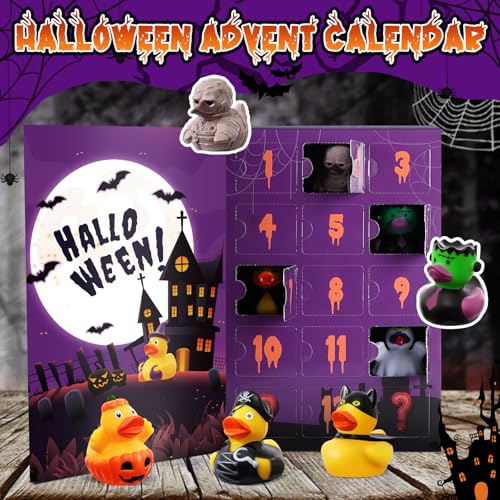 Halloween Advent Calendar 2026, Horror Rubber Ducks with 2 Hidden Figures - image 4