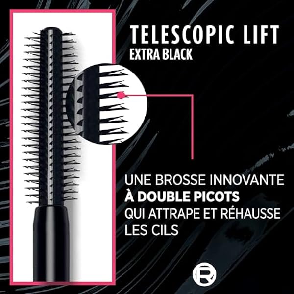 L'Oréal Paris Тушь для макияжа глаз Telescopic Lift Extra, черная