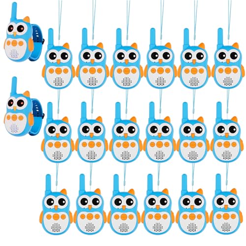 Retevis RT30W Kids Walkie Talkies, Owl Toys for Toddlers, Watch Toy Walkie Talkies for Kids Rechargeable, LED Eyes, Easter Birthday Gifts for Boys Girls Outdoor Camping Hiking Family Games (2 Pack)
