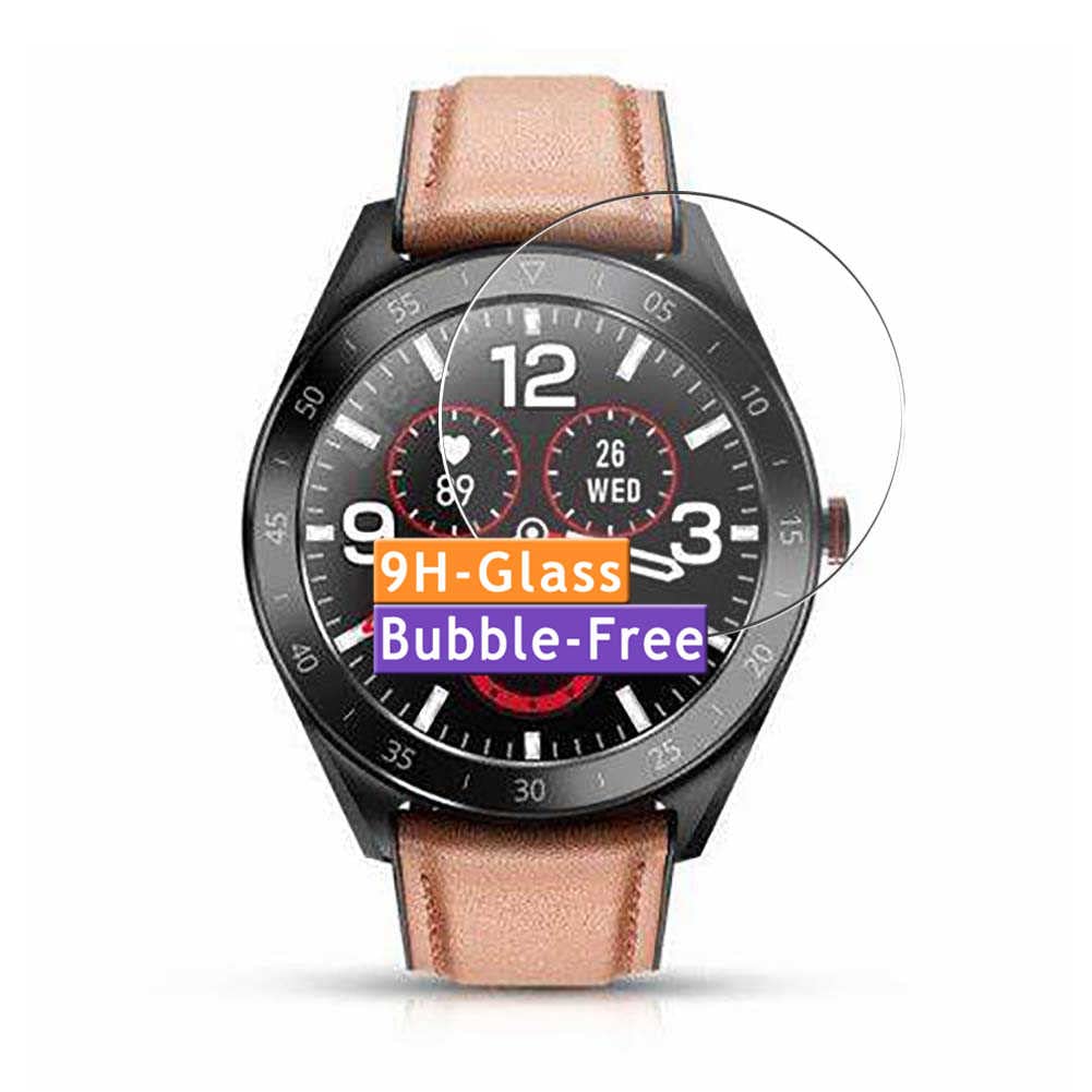 3-Pack Tempered Glass Screen Protector, compatible with Alfawise Watch 6 Smartwatch smart watch 9H Protective Guard Film Protectors